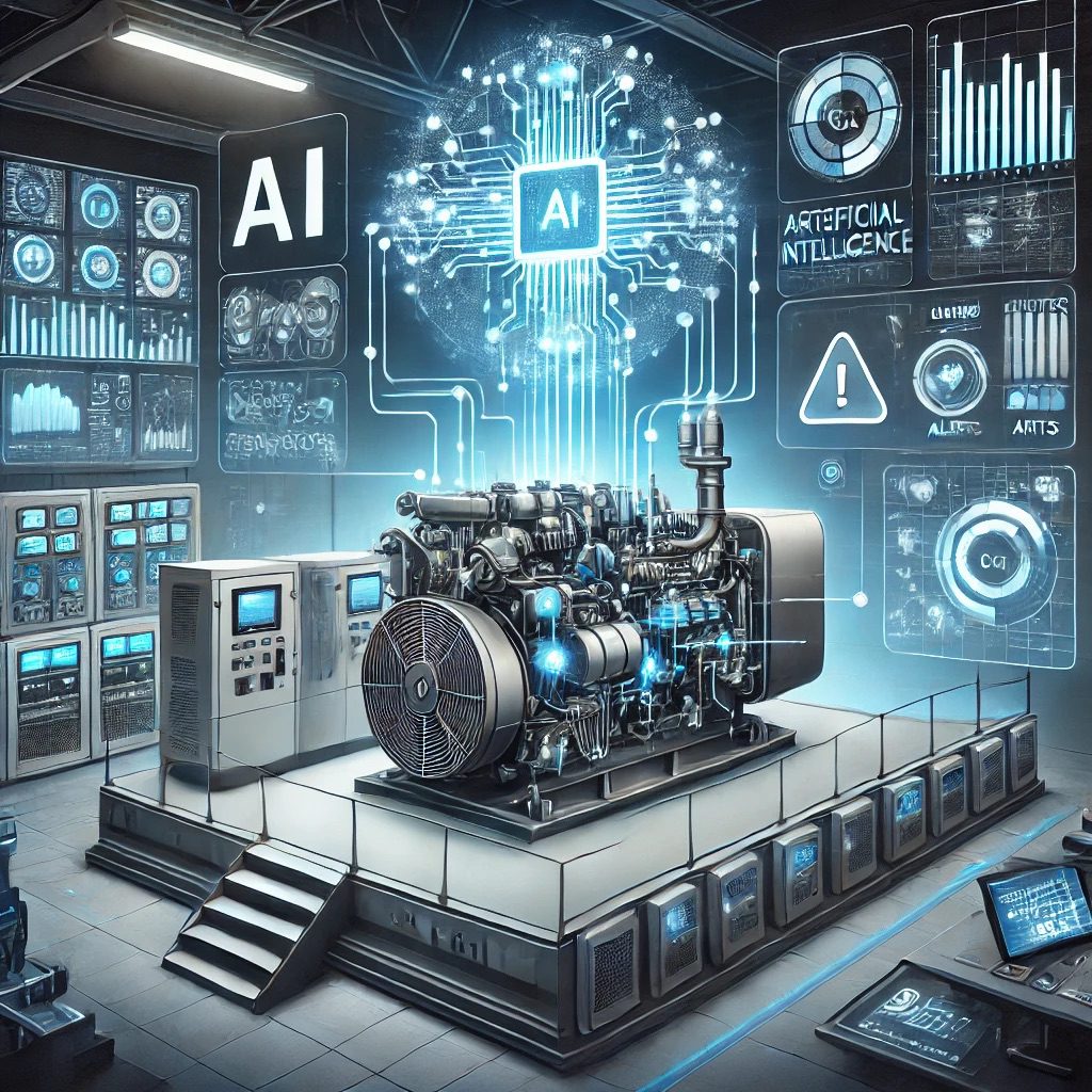 How can AI help with generator maintenance and troubleshooting?